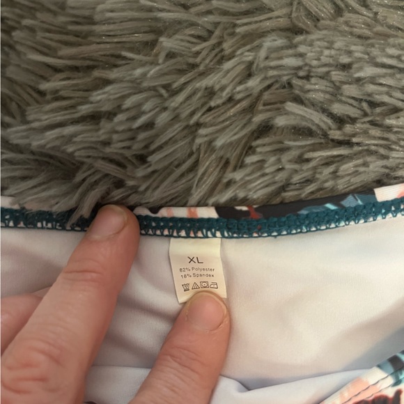 🌸High Waisted-Tummy Control Bathing Suit Bottoms/Size XL - Picture 2 of 3